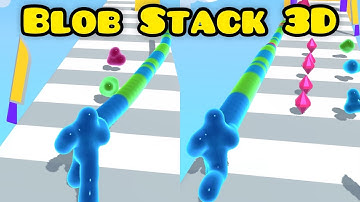 ✅Blob Stack 3D. All Levels TOP Gameplay iOS Android Mobile Games Walkthrough Max Level