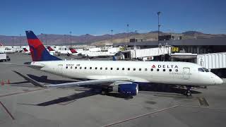 DELTA AIRLINES ERJ-175 / Salt Lake City to Fresno + Yosemite National Park Visit / 4K Video