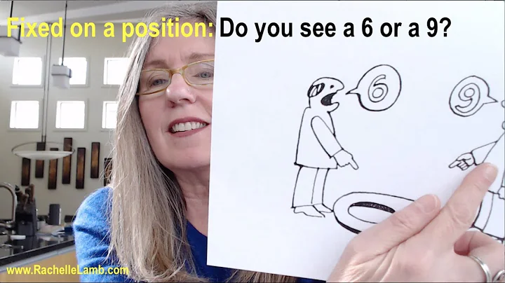 Fixed on a position: Do you see a 6 or a 9?