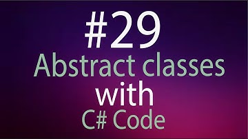 Abstract Class in C# Urdu Tutorial | C# GAMER |