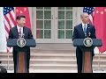 President Obama and the President of the People’s Republic of China hold a Joint Press Conference