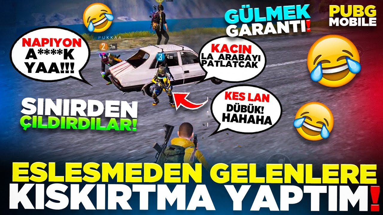 EŞLEŞMEDEN GELEN ADAMLARA KIŞKIRTMA YAPTIM (SİNİRDEN ÇILDIRDILAR) 🤣 GÜLMEK GARANTİ 🤣|PUBG MOBILE