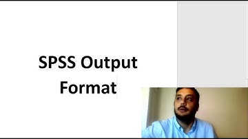 Output Format in SPSS (For Academic Research - APA, Chicago, MLA)