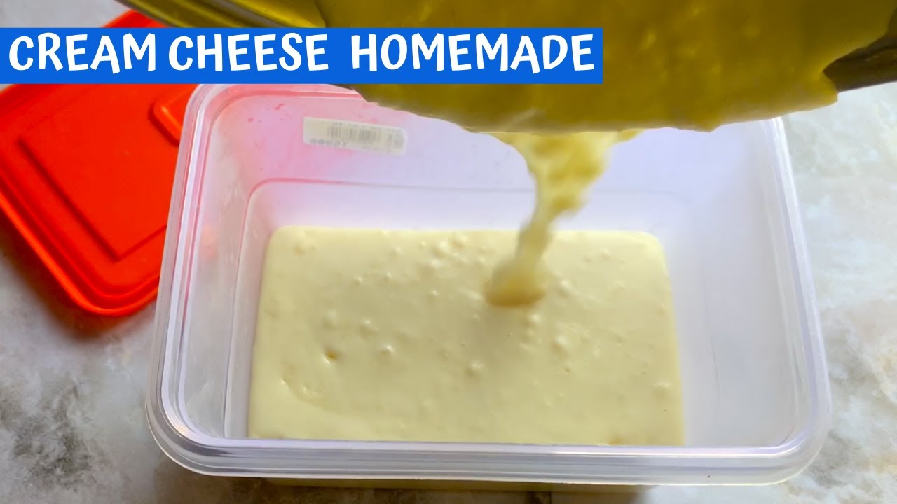 Cara Membuat Cream Cheese Homemade Dari Keju Cheddar Olahan - YouTube