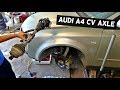AUDI A4 B6 FRONT CV AXLE SHAFT REPLACEMENT REMOVAL
