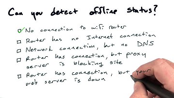 Detecting offline - Mobile Web Development