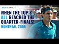 The ONLY Time ALL The Top 8 Reached the Quarter-Finals since 1990! | Montreal 2009 Tennis Highlights