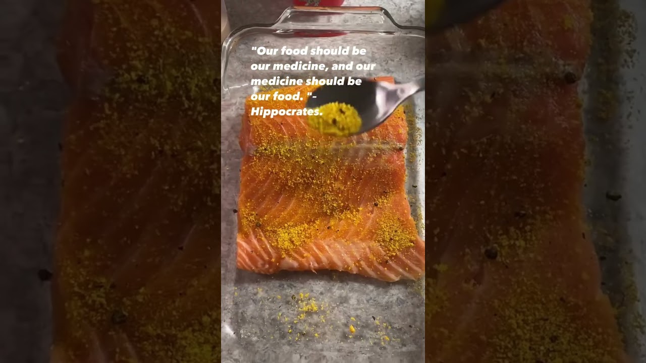 Bake salmon with pepper lemon with steem vegetables!!