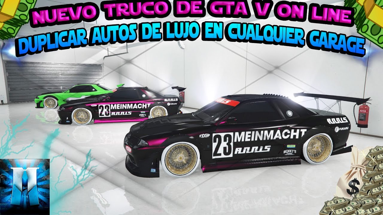 NUEVO TRUCO GTA 5 ONLINE DUPLICAR AUTOS DE LUJO EN CUALQUIER GARAJE PS4