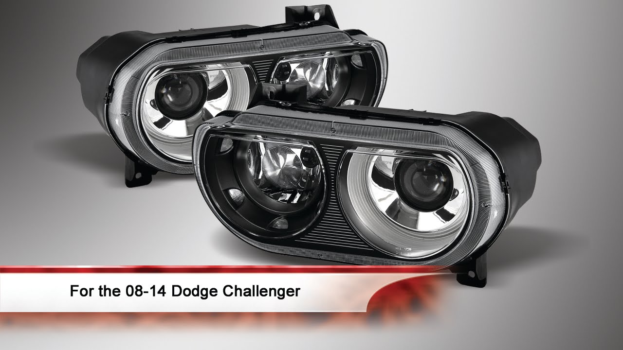 08-14 Dodge Challenger Xenon HID Projector Headlamps