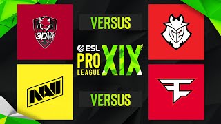 ESL Pro League Season 19 - PLAYOFF - G2 Esports vs 3DMAX | NaVi vs FaZe Clan