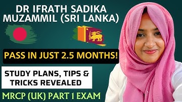 MRCP UK PART 1: PASS in Just 2.5 Months! Study Plan, Tips & Tricks Revealed