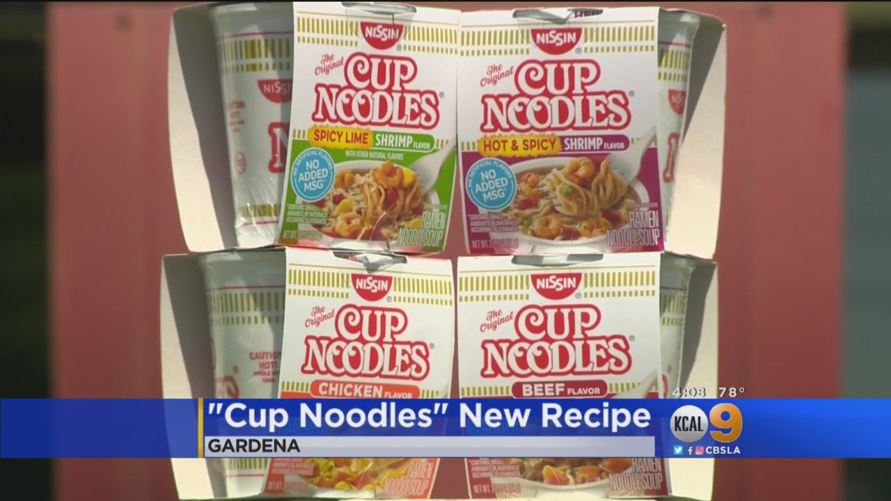 'Cup Noodles' Decides On Healthier Recipe - YouTube