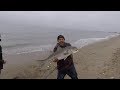 pesca de striped bass (lobinas ralladas) en surf casting