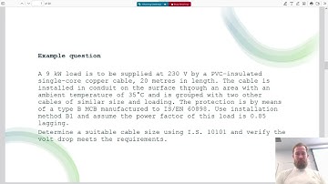 Ecodial - basic cable-sizing example
