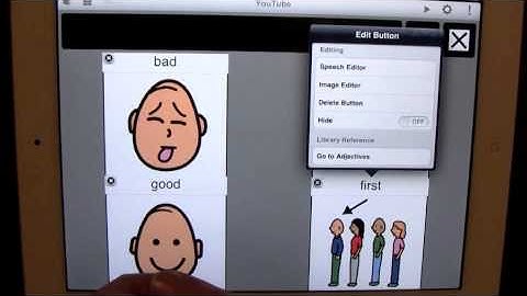 TapSpeak Choice Button Editing
