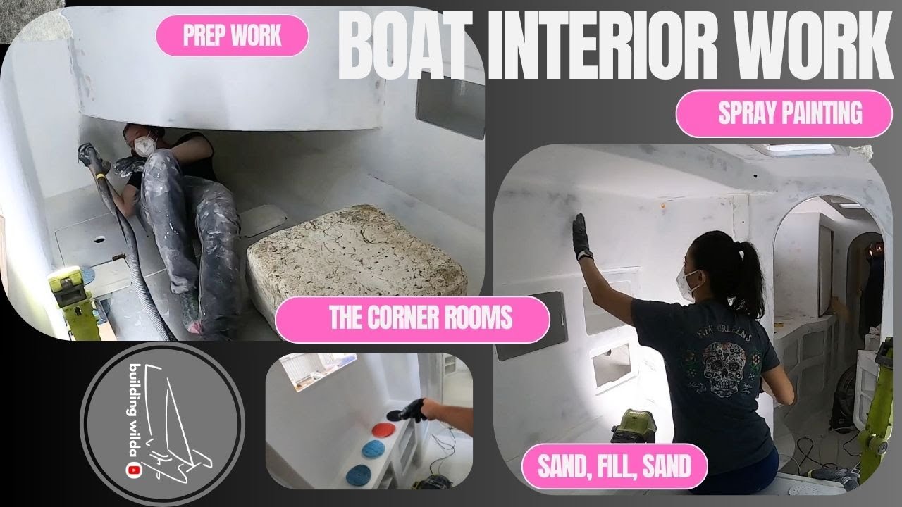 Attacking BOAT INTERIOR one last time – The 3 corner rooms – S03E09 – Building Wilda | Catamaran