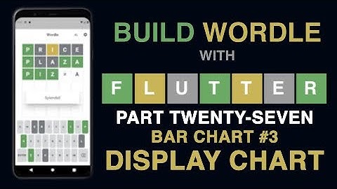 Build Wordle with Flutter PART #27 - BAR CHART PART THREE - DISPLAY CHART