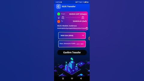 How to transfer ISUS Coin to isusgo wallet.