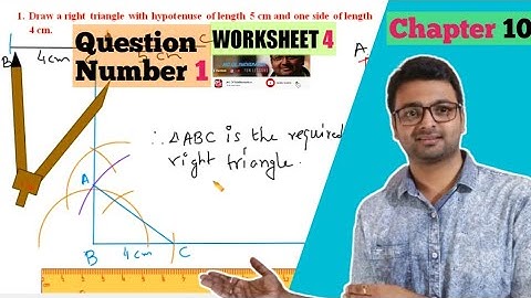 D.A.V. Math | Class 7 |Ch 10 | Construction of Triangles | Worksheet 4 | Q.No.1 | Art Of Mathematica