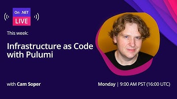 On .NET Live | Infrastructure as Code with Pulumi