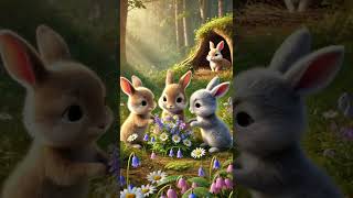 Story of a cute rabbit family 🐰#youtubeshorts #ai #shorts #viralshort #animals #ytshorts #rabbit