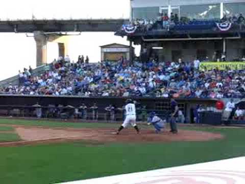 Slugger Carlos Pupo hits a sky-high double off the...