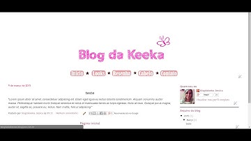 Tutorial - Menu personalizado no blog