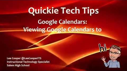 Google Calendar - Viewing Google Calendars in Outlook 365