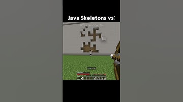 Java Skeleton vs Bedrock Skeleton:😏 #minecraft #camman18shorts #shorts