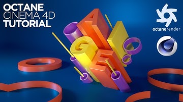 How to create 3D typography text abstract with Octane in Cinema 4D Tutorials (Quick Tips)