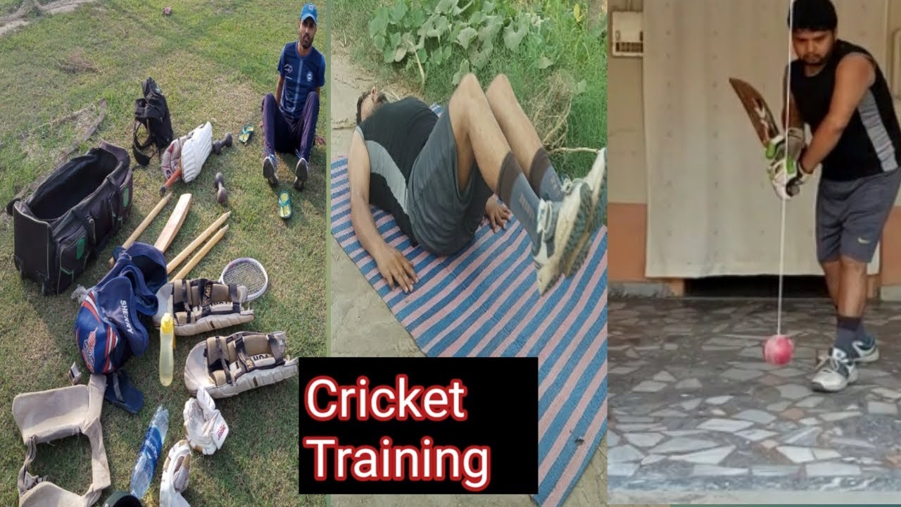 cricket practice with some training drils you can see must. - YouTube