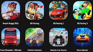 Beach Buggy Racing 3,BB Racing 2,Vehicle Masters,Race Master 3D,Truck Simulator,Muscle Car Stunts
