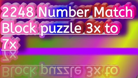 2248 Number Puzzle Block Game|7x