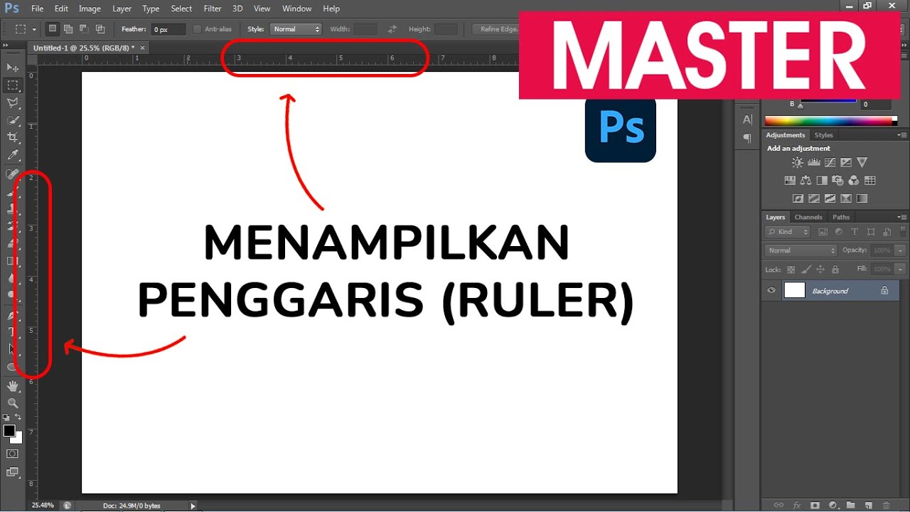 Cara Memunculkan Penggaris Ruler Di Photoshop YouTube Cara memunculkan penggaris ruler di photoshop youtube