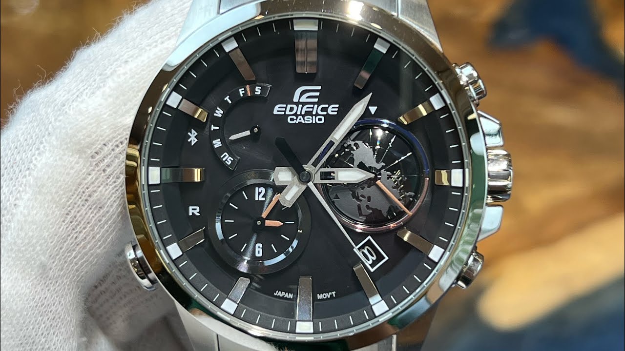 Casio Edifice EQB-600D-1A Hàng trưng bày thanh lý - YouTube