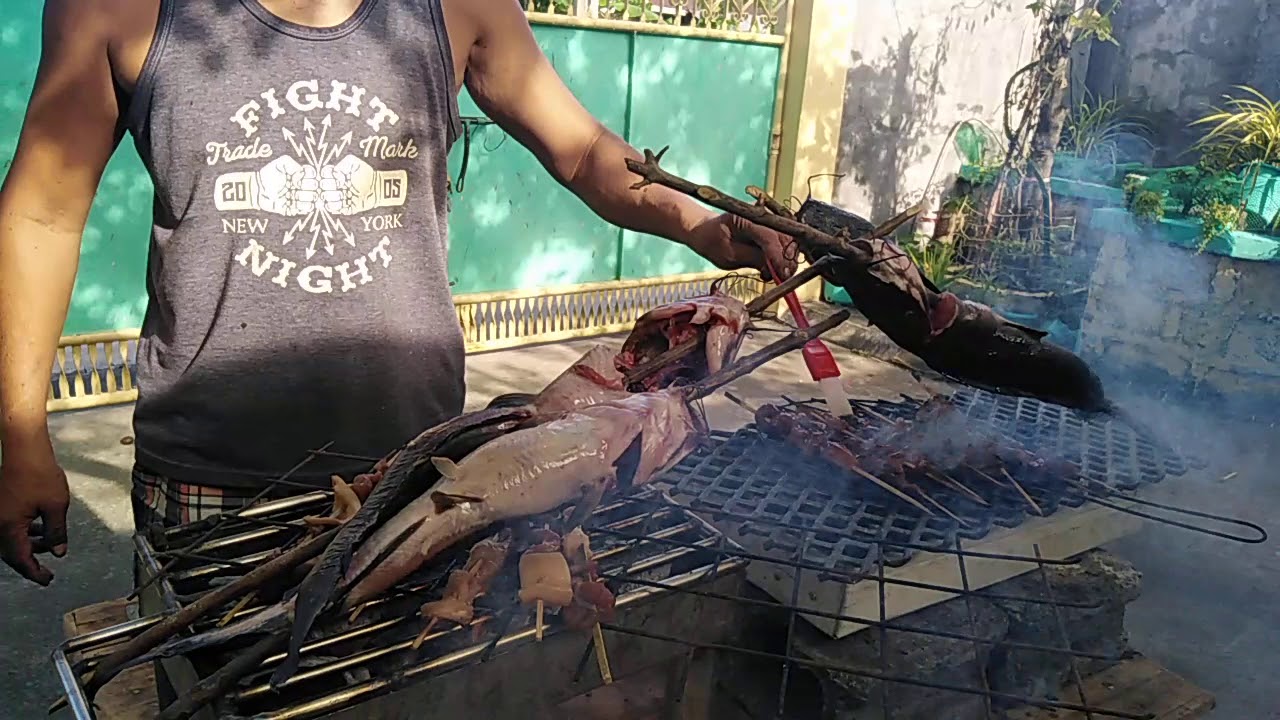 BARBEQUE RECIPE COOKING CATFISH & PORK YouTube