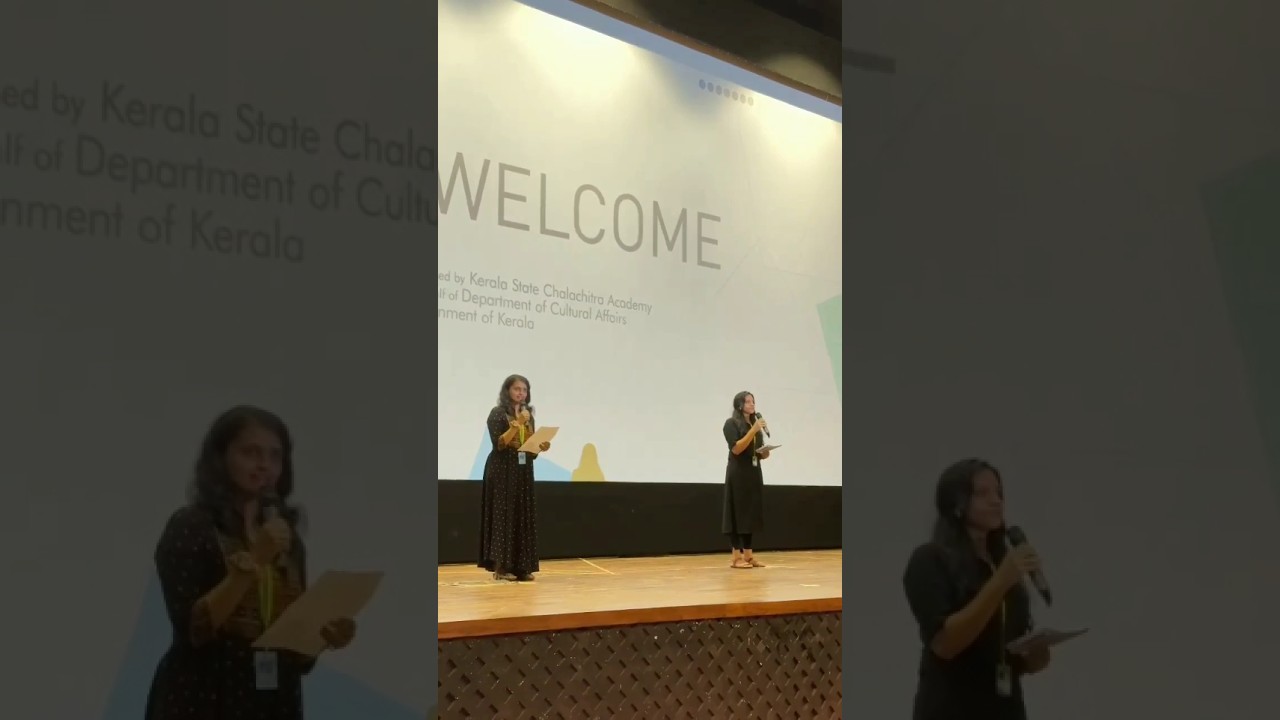 Anchoring at IFFK ✨🎤🎭#filmfestival #international #anchor#trending #proud