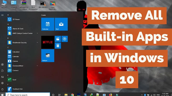 Remove All Built-In Apps in Windows 10 (All at once / Individually)