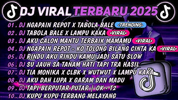 DJ TIKTOK TERBARU 2025🎵DJ NGAPAIN REPOT X TABOLA BALE🎵DJ TABOLA BALE X LAMPU KAKA || FULL ALBUM 
