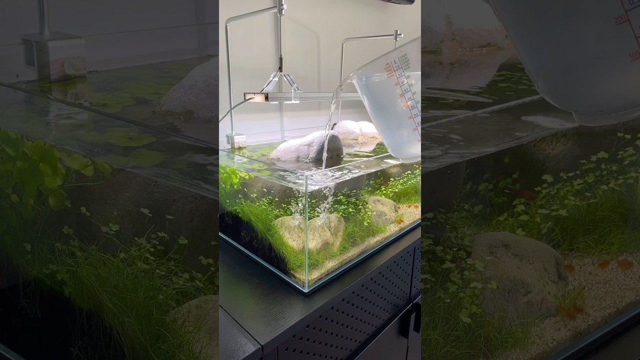 Combatting evaporation 🔥 #aquarium #aquascape #aquascaping #plantedtank #plantedaquarium