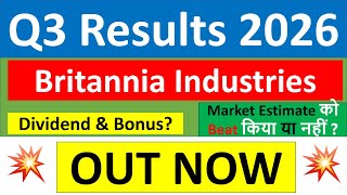 Britannia Industries Q3 Results 2026  Britannia Q3 Results Today  Britannia Industries Share News