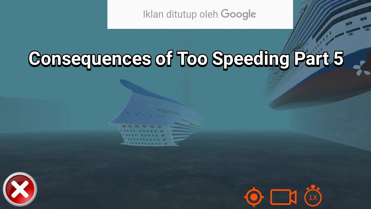 Cruise Ship Handling & Ship Mooring 3D Consequences of Too Speeding