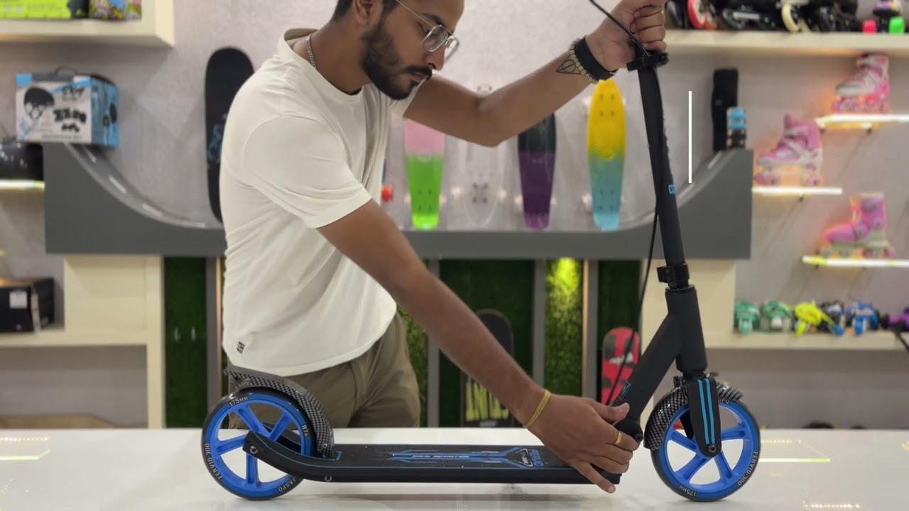 How To Fold Jaspo Fervid VX-300 Kick Scooter || Steps to Fold Kick Scooter