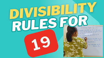 Divisibility Rules For 19 | What is the Rule of Divisibility by 19? #maths #divisibilityrule #exam
