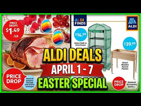 ALDI Weekly Ad April 1-7 2024 Best Easter Deals Garden Finds ALDI WeeklyAd Easter2026