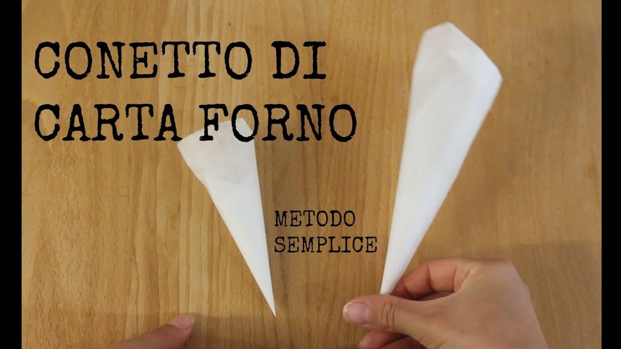 Cornetto Di Carta Forno Metodo Semplice Per Cioccolato E Ghiaccia Reale Youtube