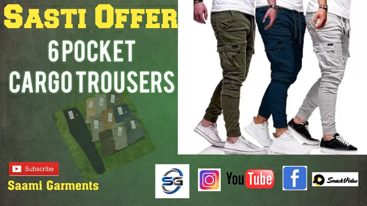 Olive Green 6 Pockets Cargo Trouser For Men – Big Sizes Or Custom Sizes In  Trousers - Experts In Cargo Trousers