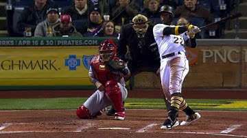 STL@PIT: McCutchen rips an RBI double to the wall