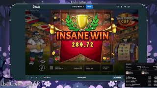 Waylanders Cup from @Valkyriexstudio 6 scatter win! PROD HIT THE BUTTON!!!